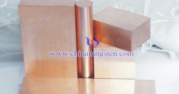 Tungsten Copper Block Price on Feb.11, 2019 tungsten copper block picture