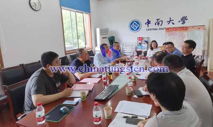 鎢協(xié)會(huì)長(zhǎng)到長(zhǎng)沙科研單位、高校及企業(yè)調(diào)研圖片